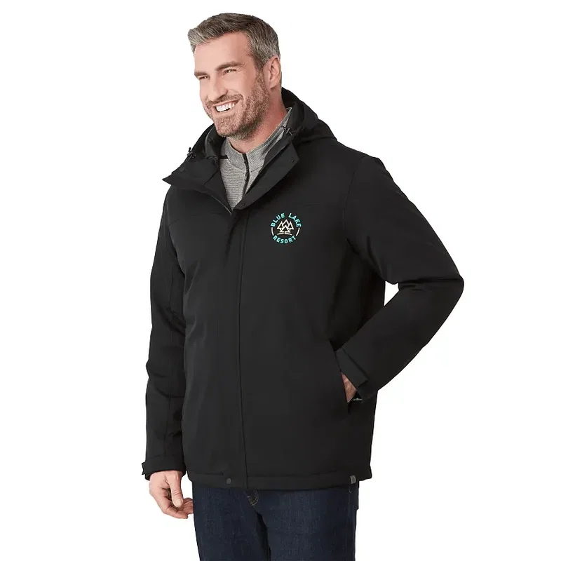 Promotional Men's Insulated Eco Water-Repellent Jacket with Hoodie — view 29
