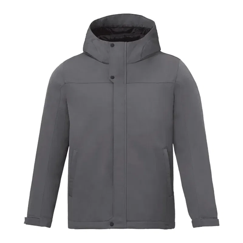 Promotional Men's Insulated Eco Water-Repellent Jacket with Hoodie — view 3