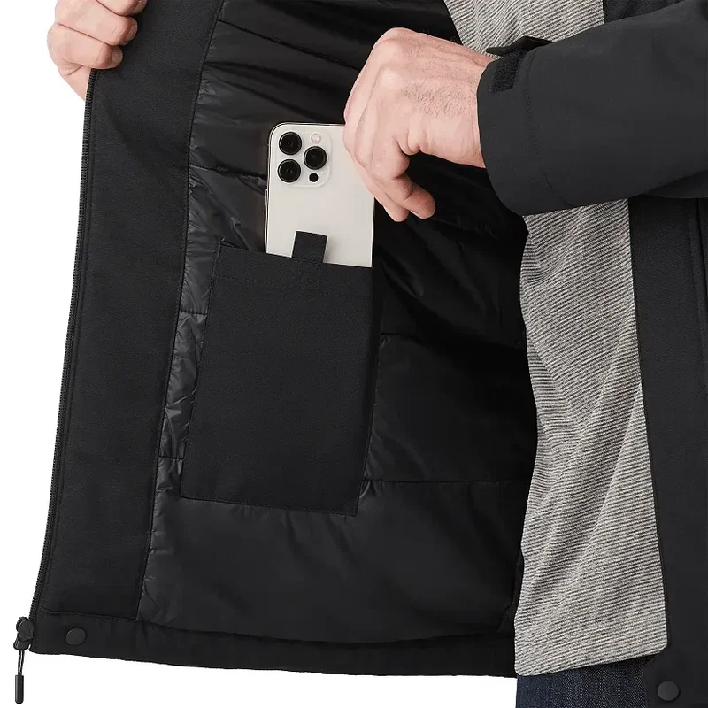 Promotional Men's Insulated Eco Water-Repellent Jacket with Hoodie — view 31