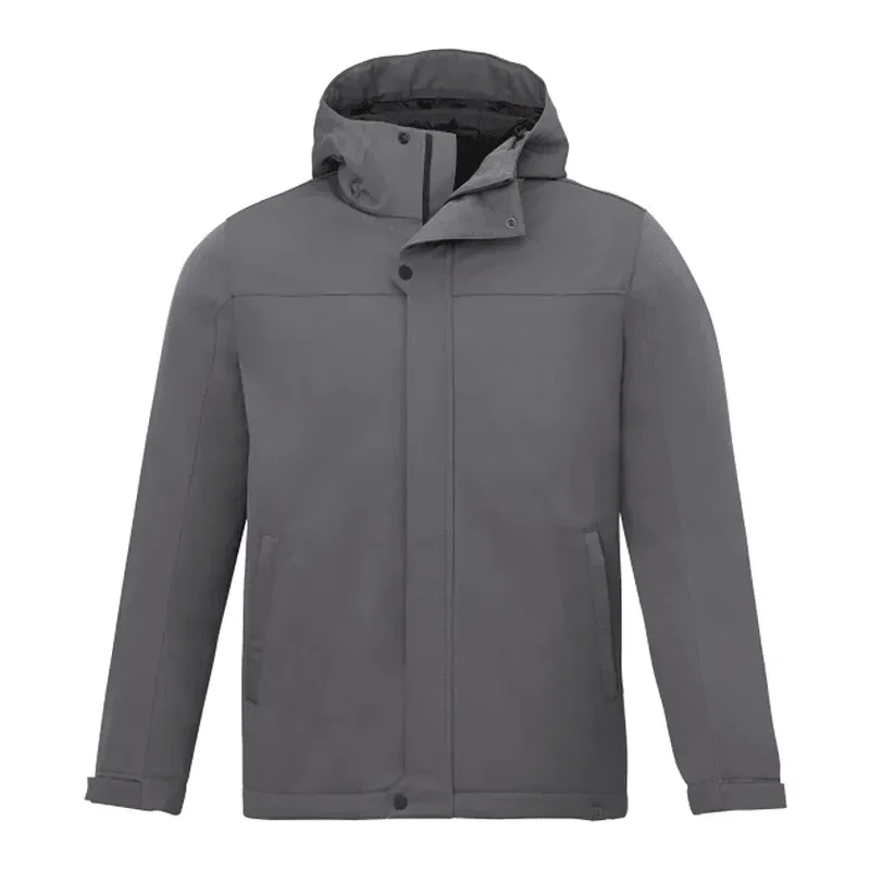 Promotional Men's Insulated Eco Water-Repellent Jacket with Hoodie — view 4