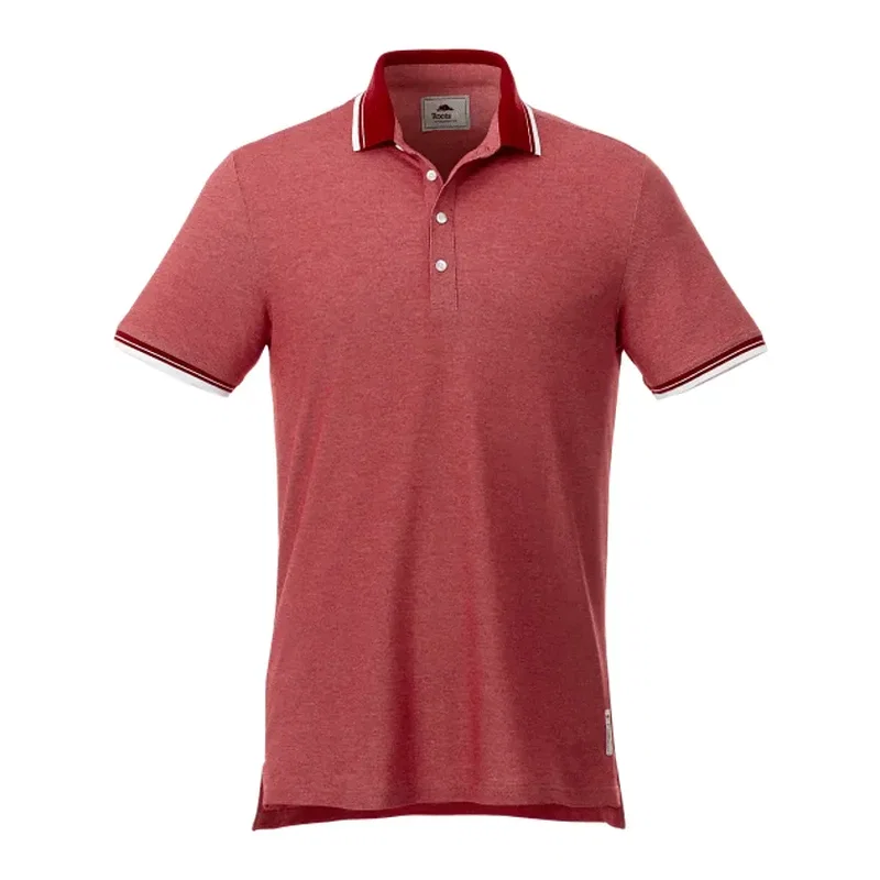 Custom Branded Roots73 Limestone Short Sleeve Polo for Men — view 10