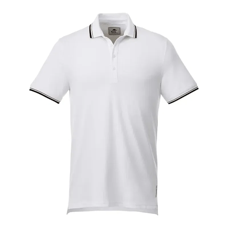 Custom Branded Roots73 Limestone Short Sleeve Polo for Men — view 7