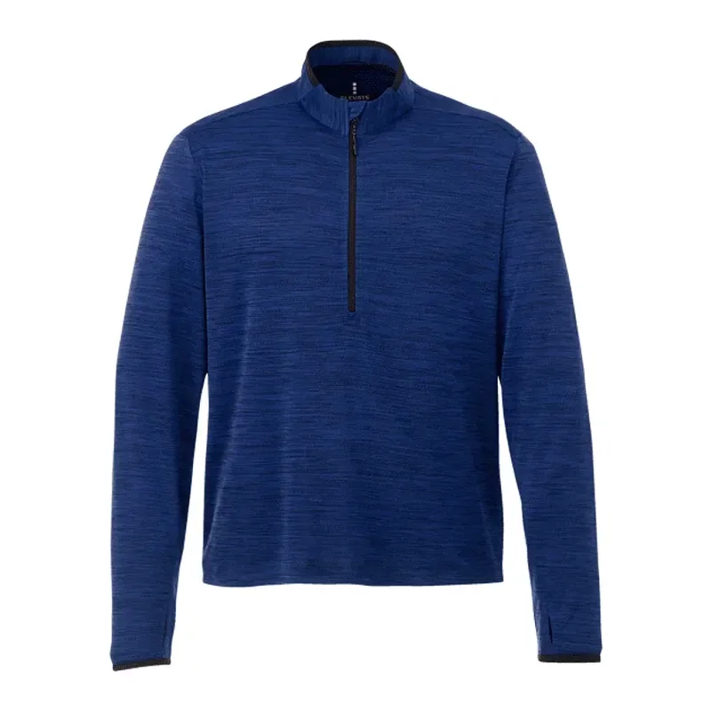 Custom Men's Mather Performance Knit Half Zip with Thumb Holes — view 11