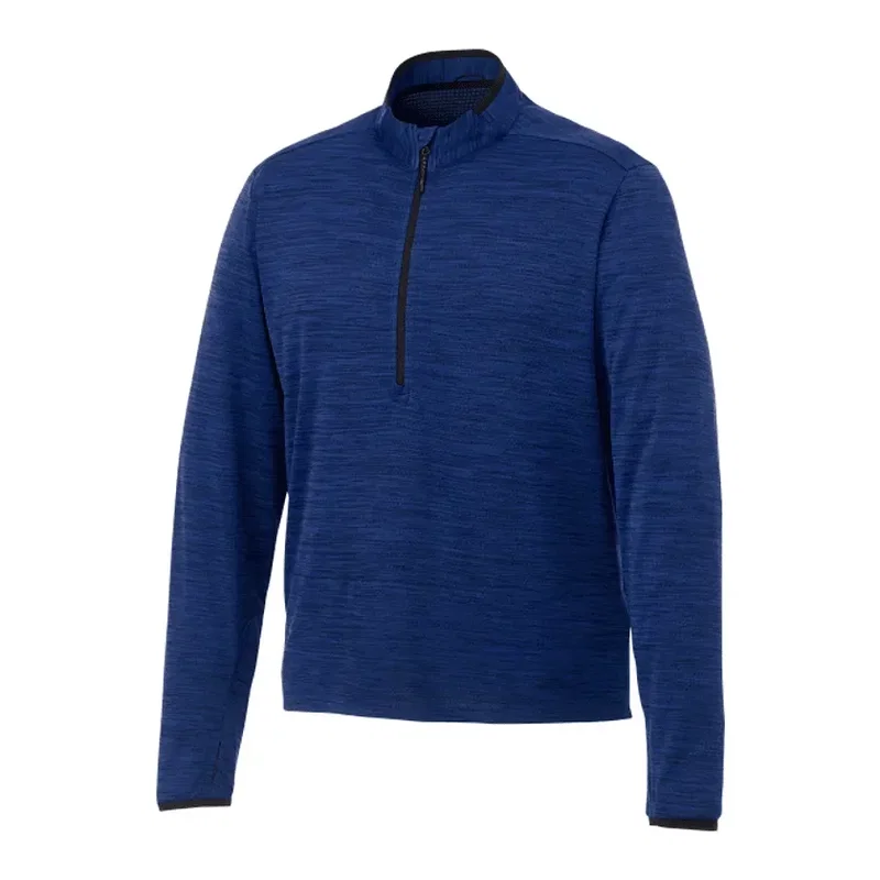 Custom Men's Mather Performance Knit Half Zip with Thumb Holes — view 9
