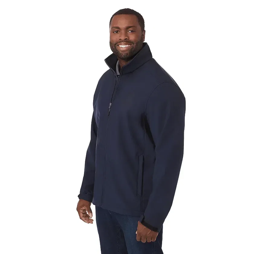 Branded Men's MAXSON Softshell Jacket being worn