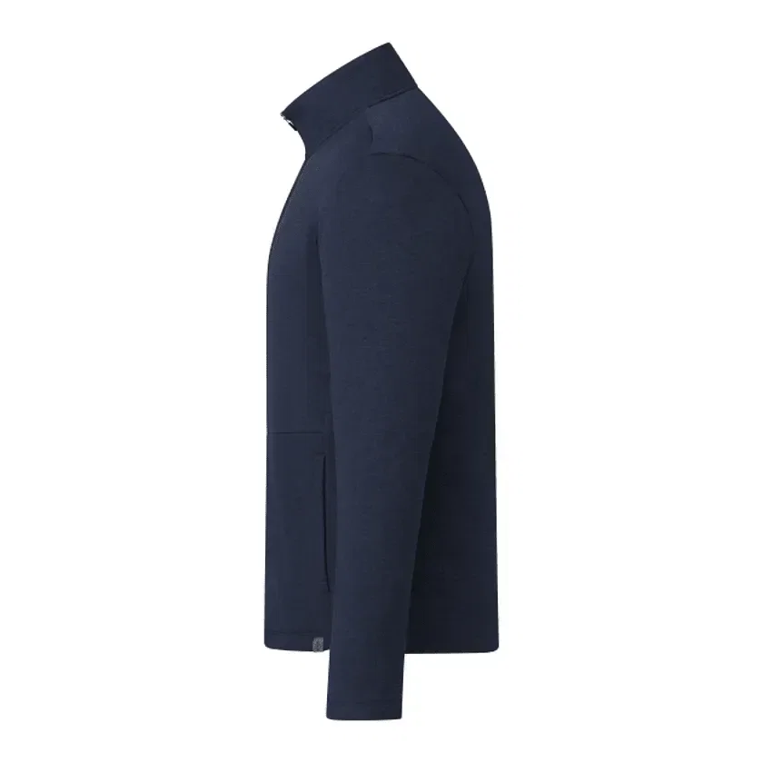 Customizable Eco Knit Full Zip Men's Jacket - MERRITT — view 11