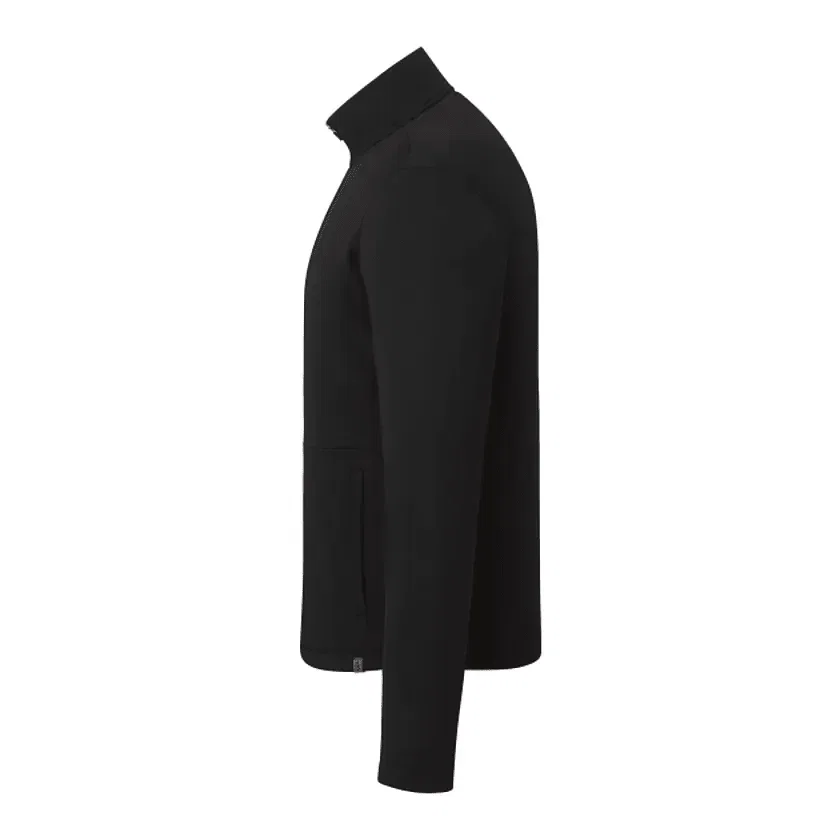 Customizable Eco Knit Full Zip Men's Jacket - MERRITT — view 3