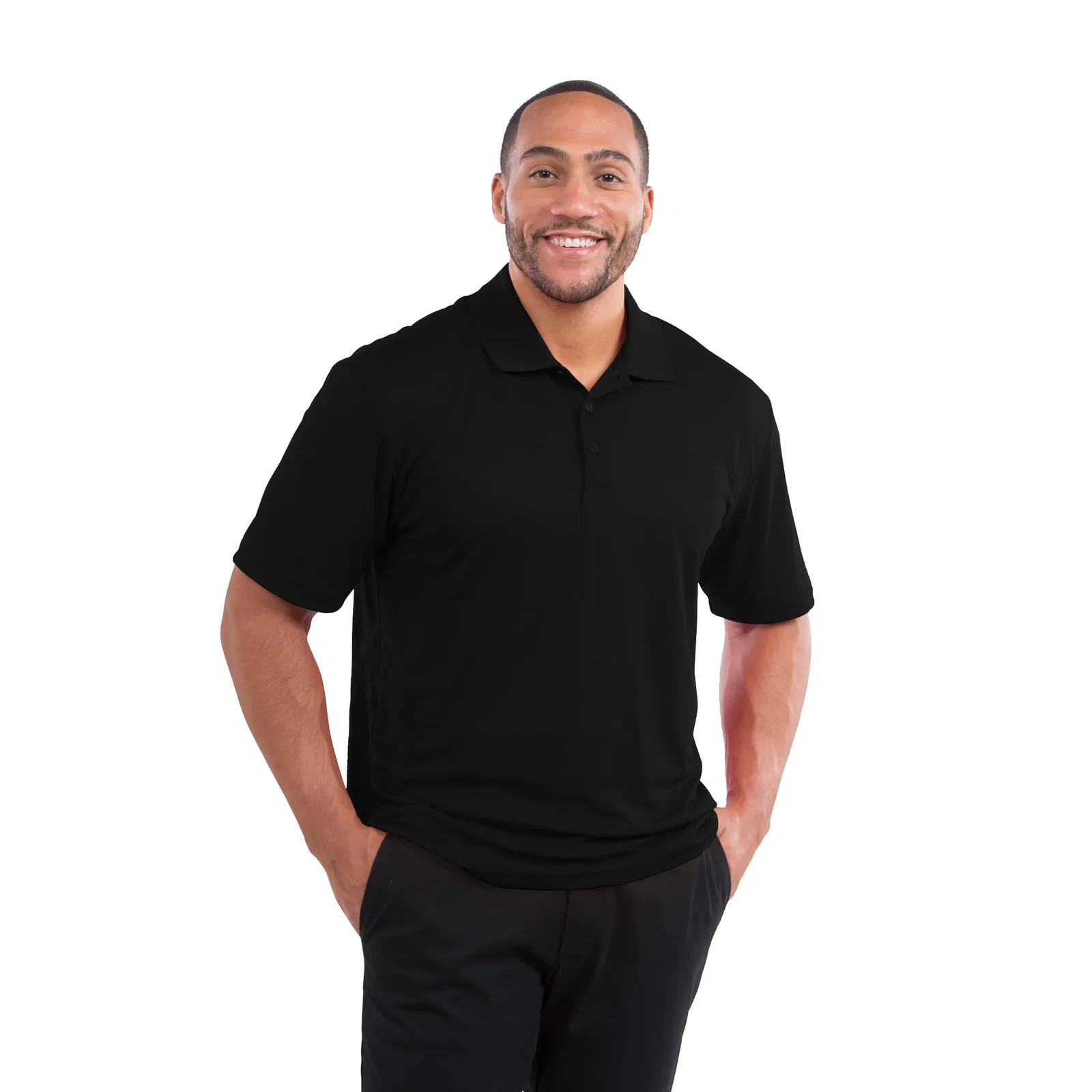 Men's MORENO Short Sleeve Performance Polo — view 135