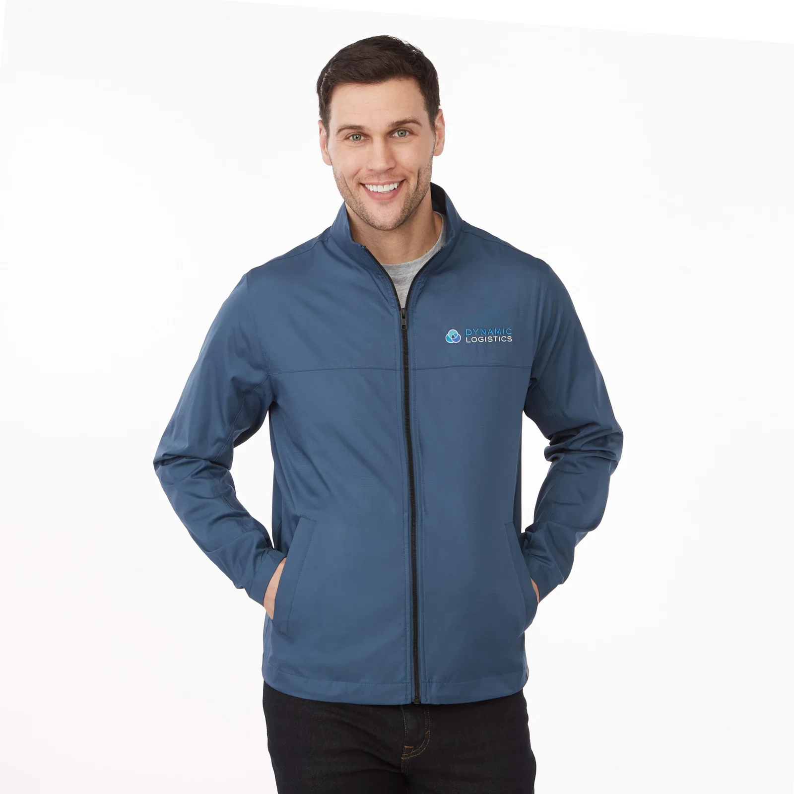 Personalized Men's Eco Water Resistant Lightweight Jacket - MORGAN — view 34