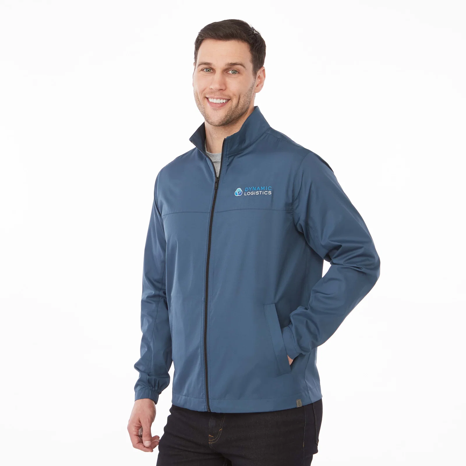 Personalized Men's Eco Water Resistant Lightweight Jacket - MORGAN — view 39