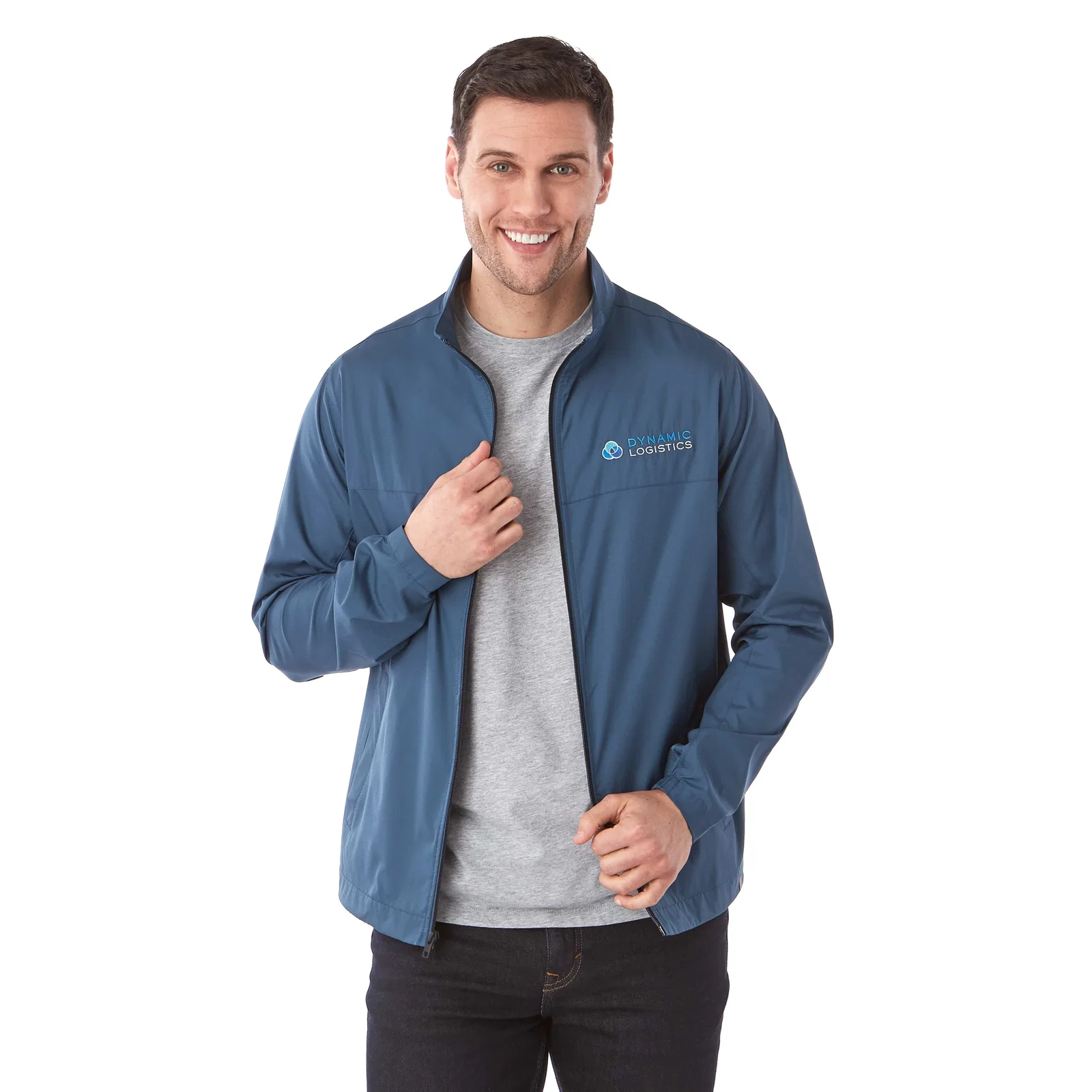 Personalized Men's Eco Water Resistant Lightweight Jacket - MORGAN — view 46