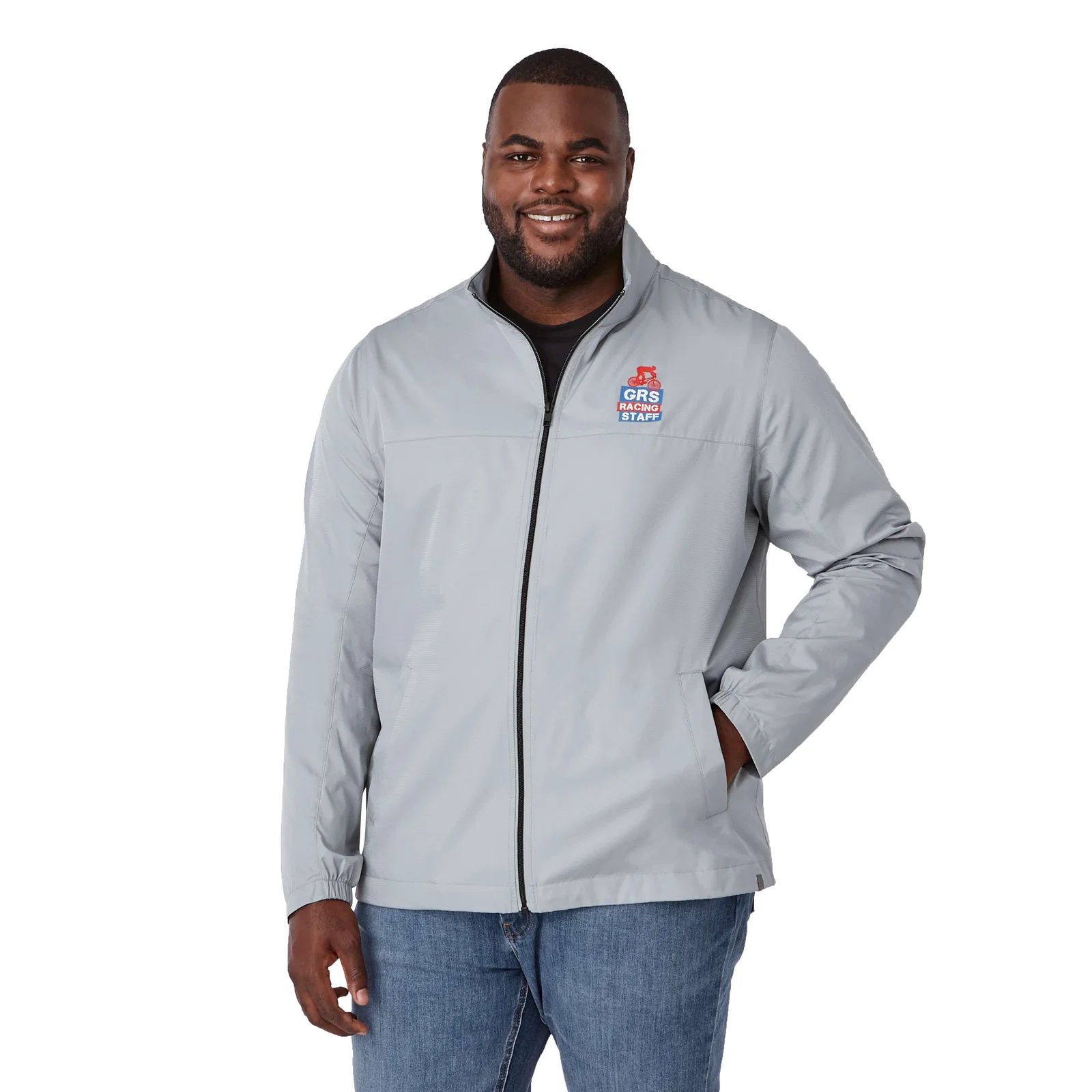 Personalized Men's Eco Water Resistant Lightweight Jacket - MORGAN — view 64