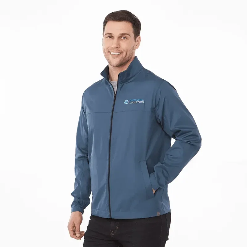 Personalized Men's Eco Water Resistant Lightweight Jacket - MORGAN — view 8