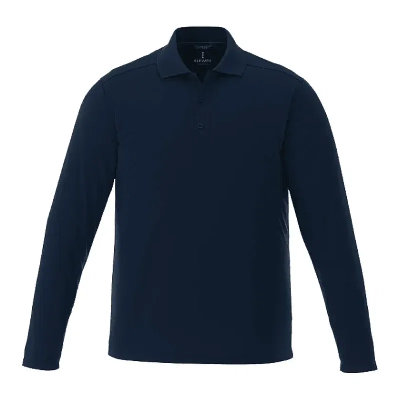 Custom Branded MORI Long Sleeve Performance Polo for Men — view 13