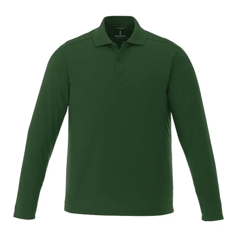 Custom Branded MORI Long Sleeve Performance Polo for Men — view 17