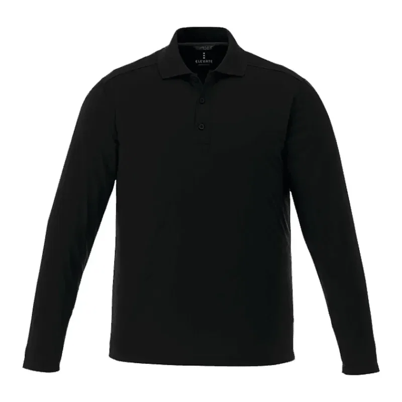 Custom Branded MORI Long Sleeve Performance Polo for Men — view 28