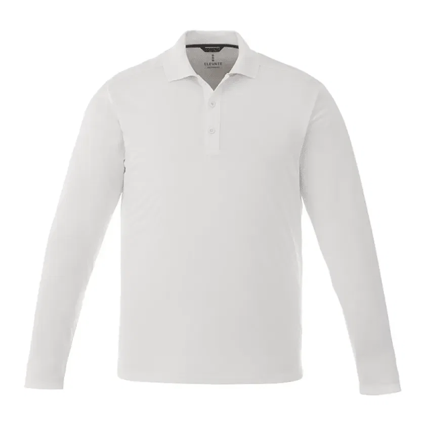 Custom Branded MORI Long Sleeve Performance Polo for Men — view 5