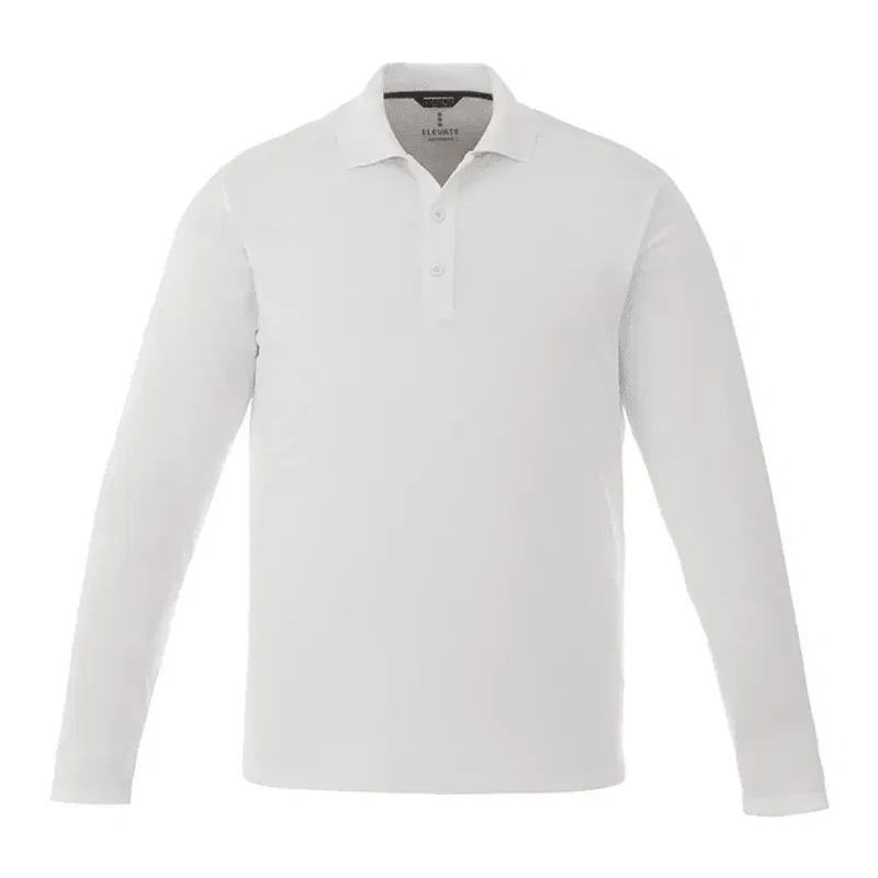 Custom Branded MORI Long Sleeve Performance Polo for Men — view 5