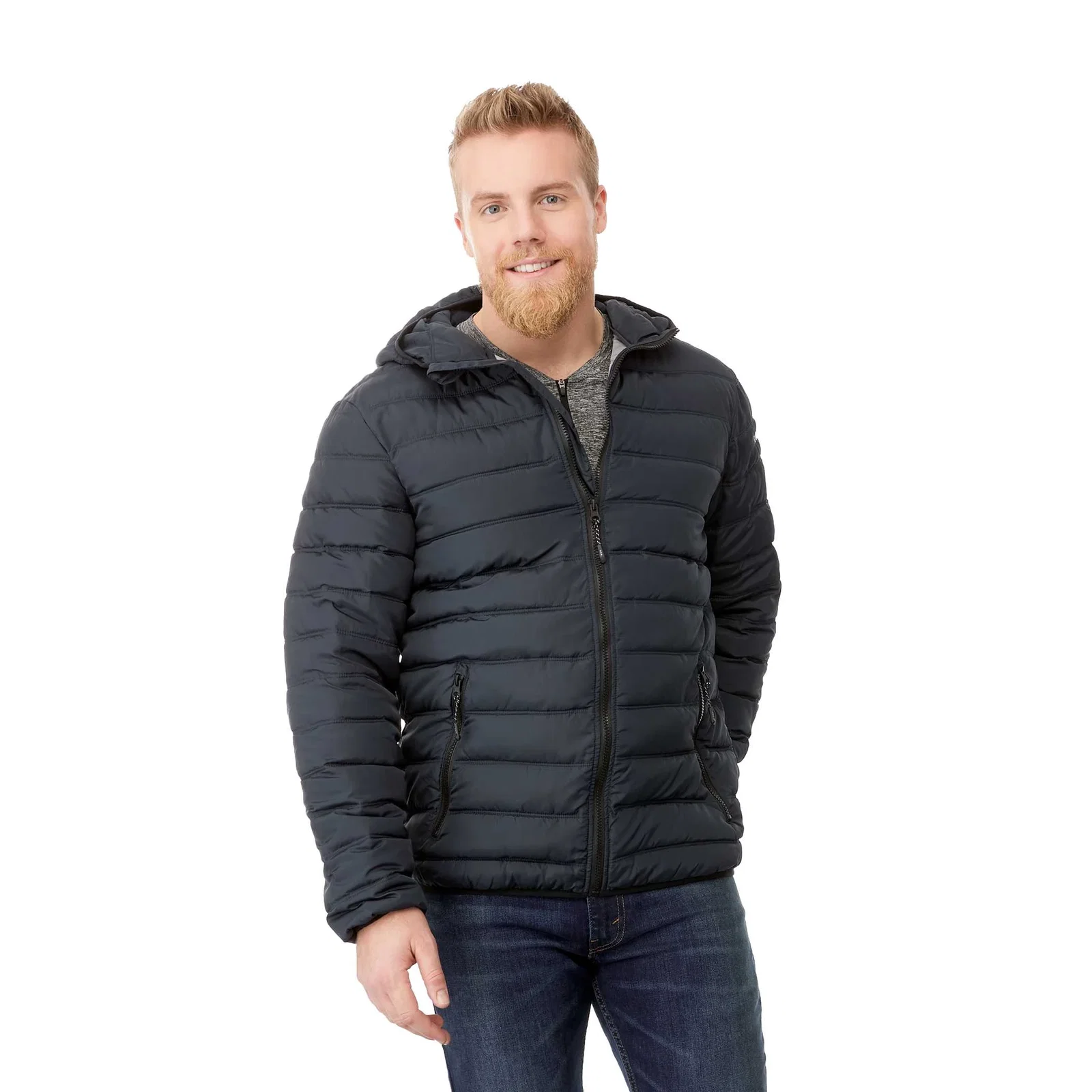 Custom Norquay Insulated Puffer Jacket with Hood — view 14