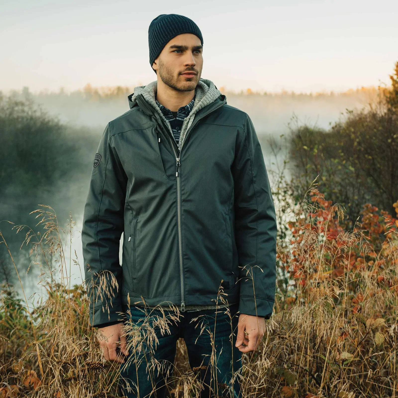 Custom Insulated Roots73 Northlake Jacket with Detachable Hood — view 6