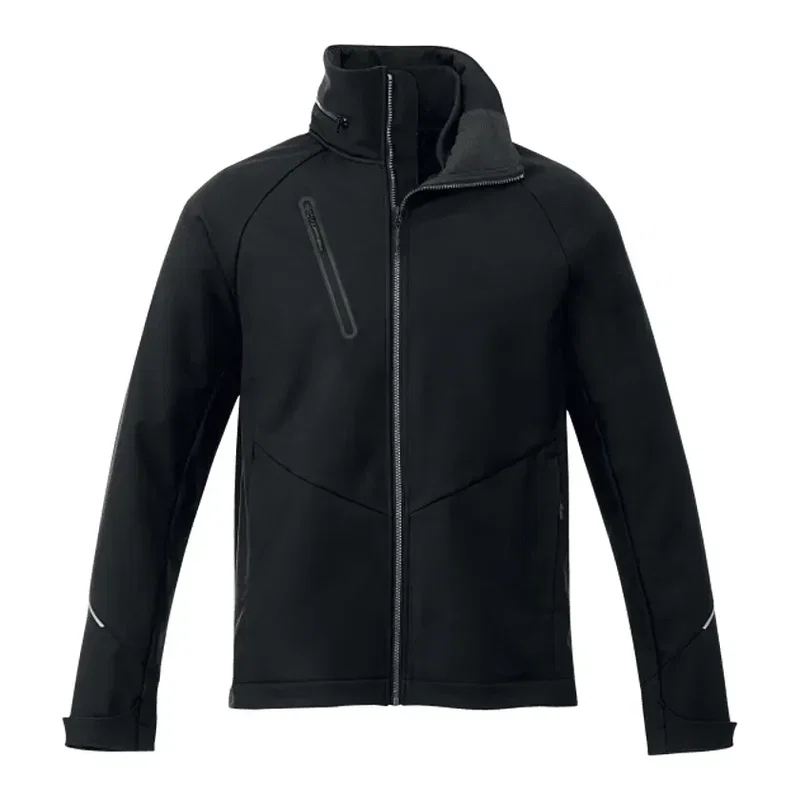 Branded Peyto Waterproof Softshell Jacket with Roll-Away Hood for Men — view 17