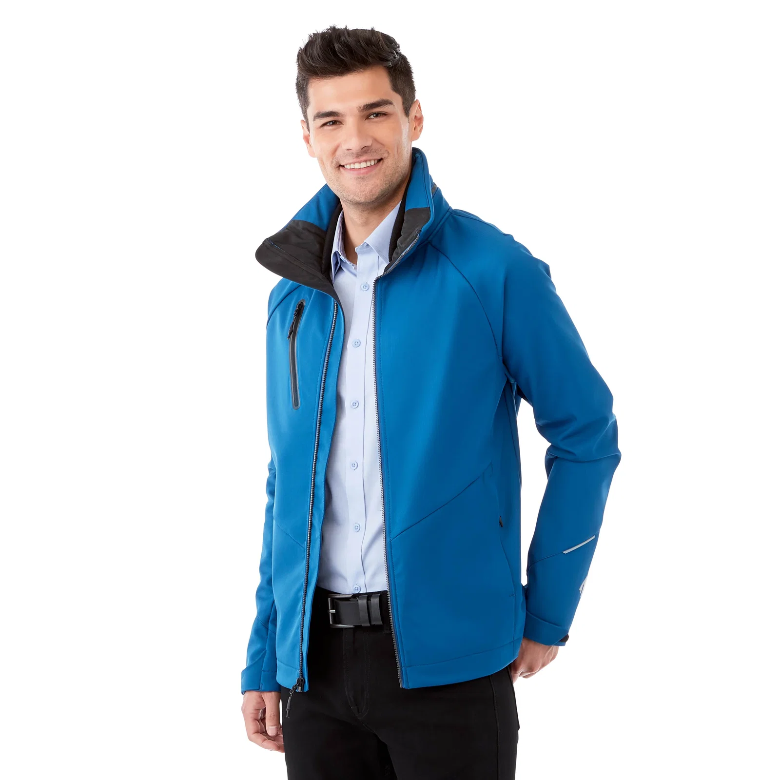 Branded Peyto Waterproof Softshell Jacket with Roll-Away Hood for Men — view 24