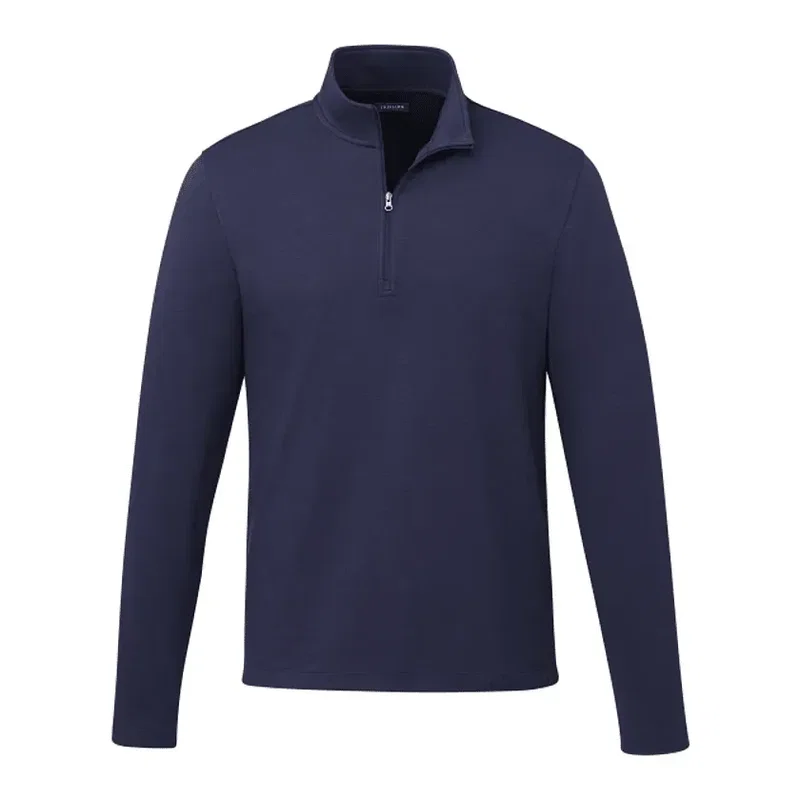 Personalized Men's Eco Knit Quarter Zip Sweater — view 10