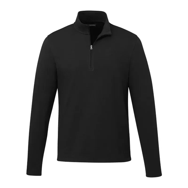 Personalized Men's Eco Knit Quarter Zip Sweater — view 18