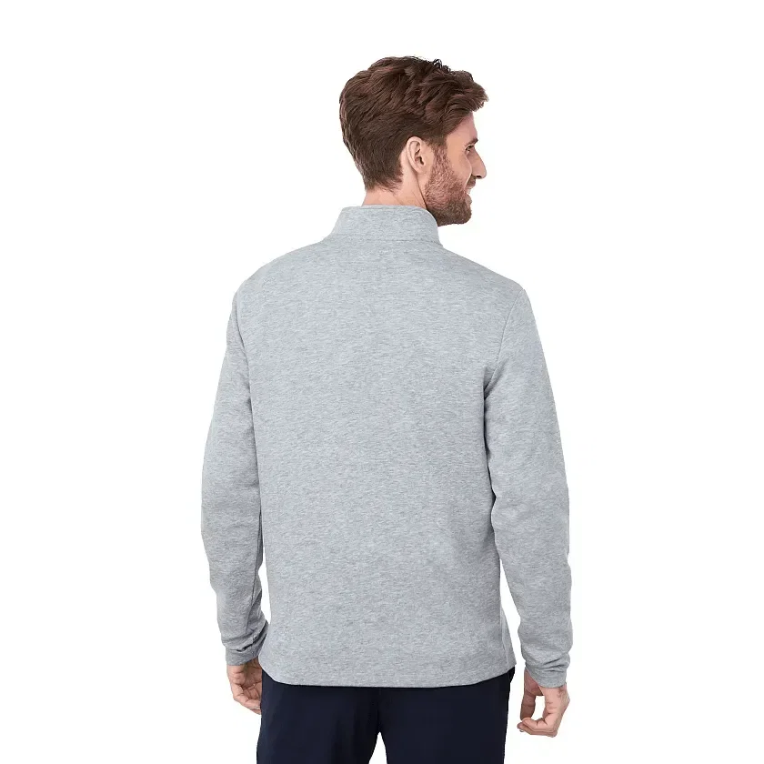 Personalized Men's Eco Knit Quarter Zip Sweater — view 3