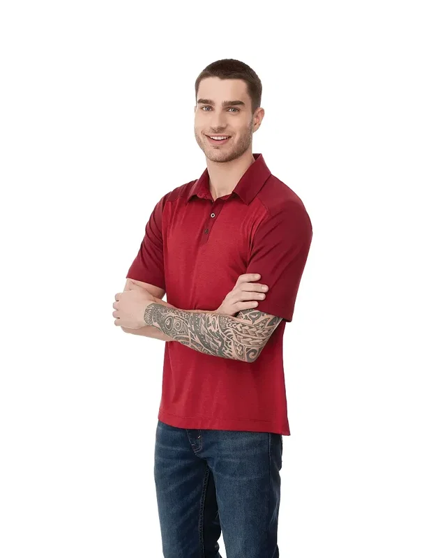 Custom Branded Men's SAGANO Short Sleeve Polo - 0.56oz — view 4