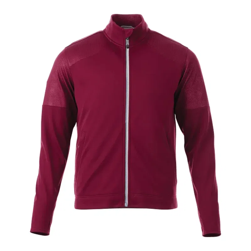 Custom Senger Knit Full Zip Performance Jacket with Thumb Holes — view 3
