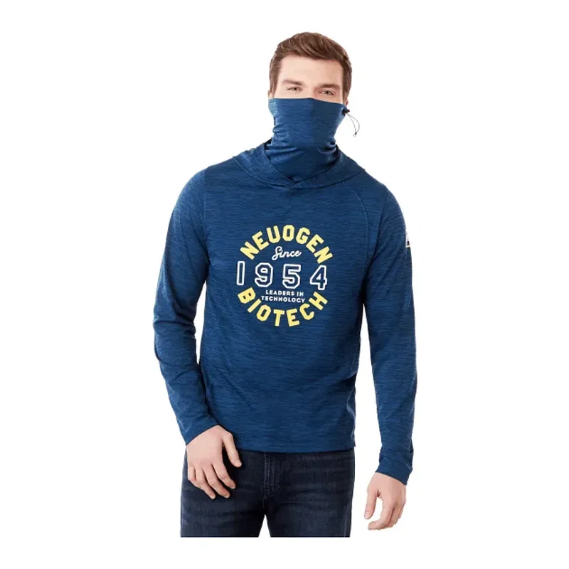 Custom Eco Performance Lightweight Hoodie with Neck Gaiter - Men's SIRA — view 10