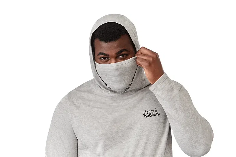 Custom Eco Performance Lightweight Hoodie with Neck Gaiter - Men's SIRA — view 19