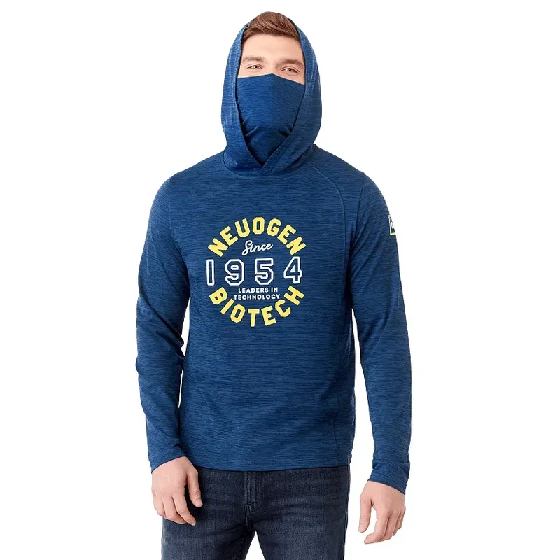 Custom Eco Performance Lightweight Hoodie with Neck Gaiter - Men's SIRA — view 9