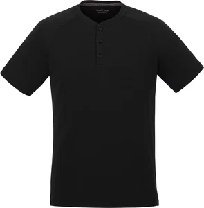 Branded Eco-Friendly Men's Short Sleeve Henley - SOMOTO