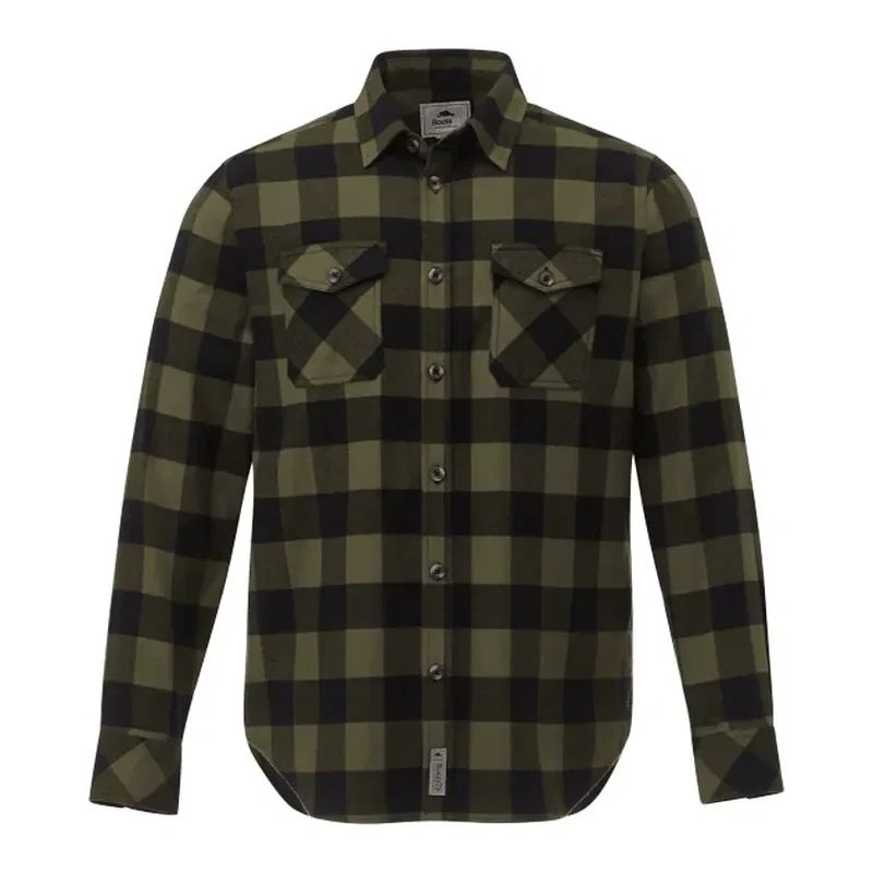 Custom Branded Roots73 Men's Long Sleeve Flannel Shirt — view 11