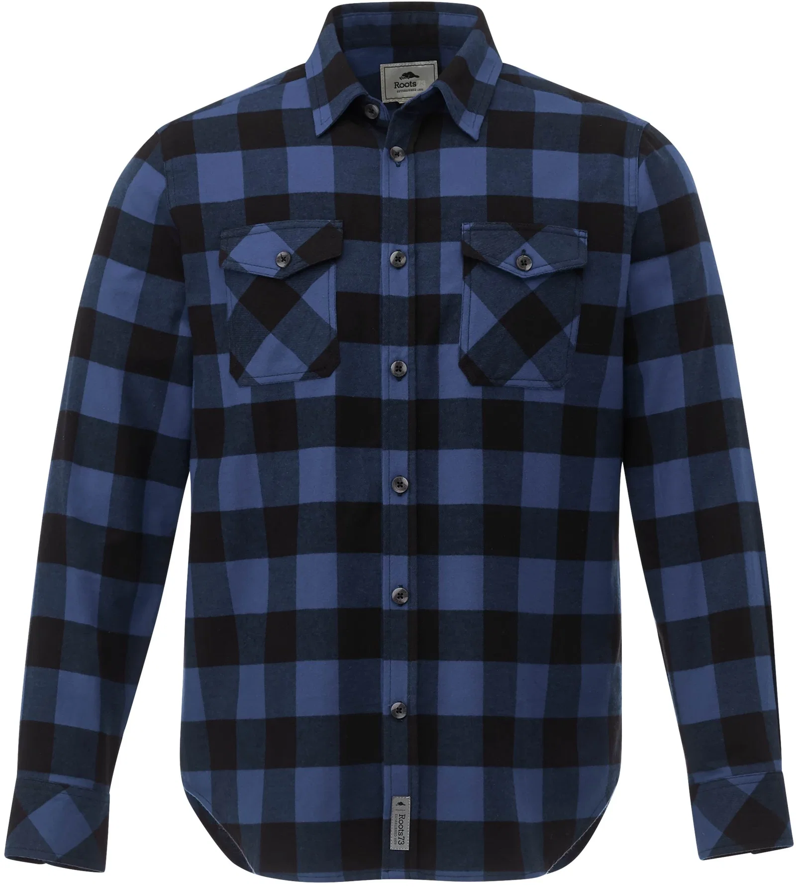 Custom Branded Roots73 Men's Long Sleeve Flannel Shirt — view 18