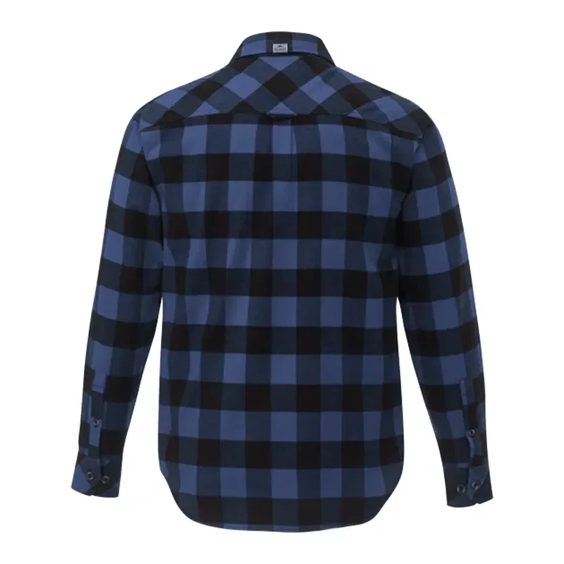 Custom Branded Roots73 Men's Long Sleeve Flannel Shirt — view 2