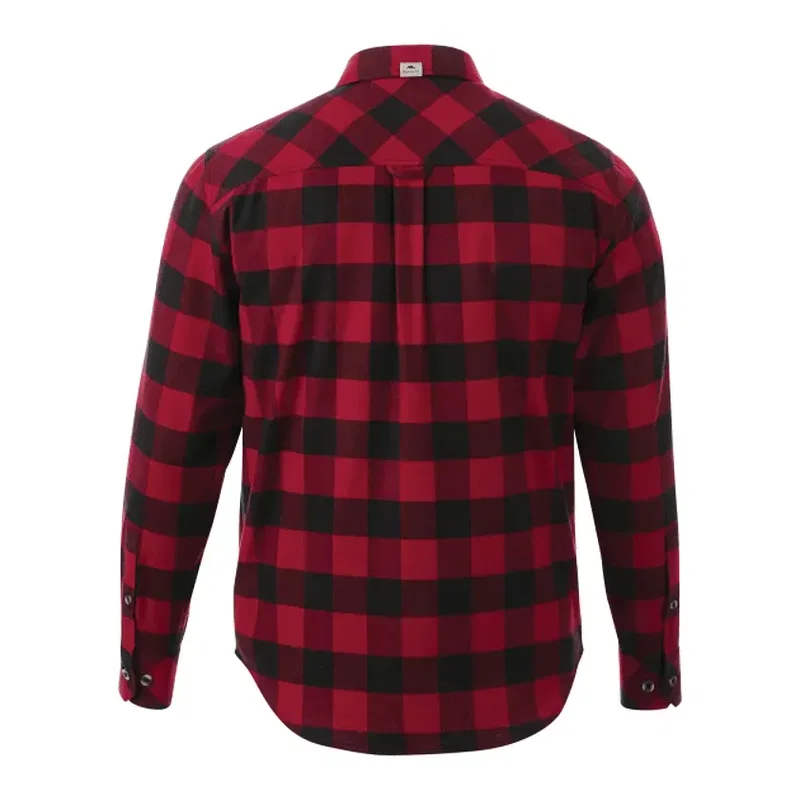 Custom Branded Roots73 Men's Long Sleeve Flannel Shirt — view 9
