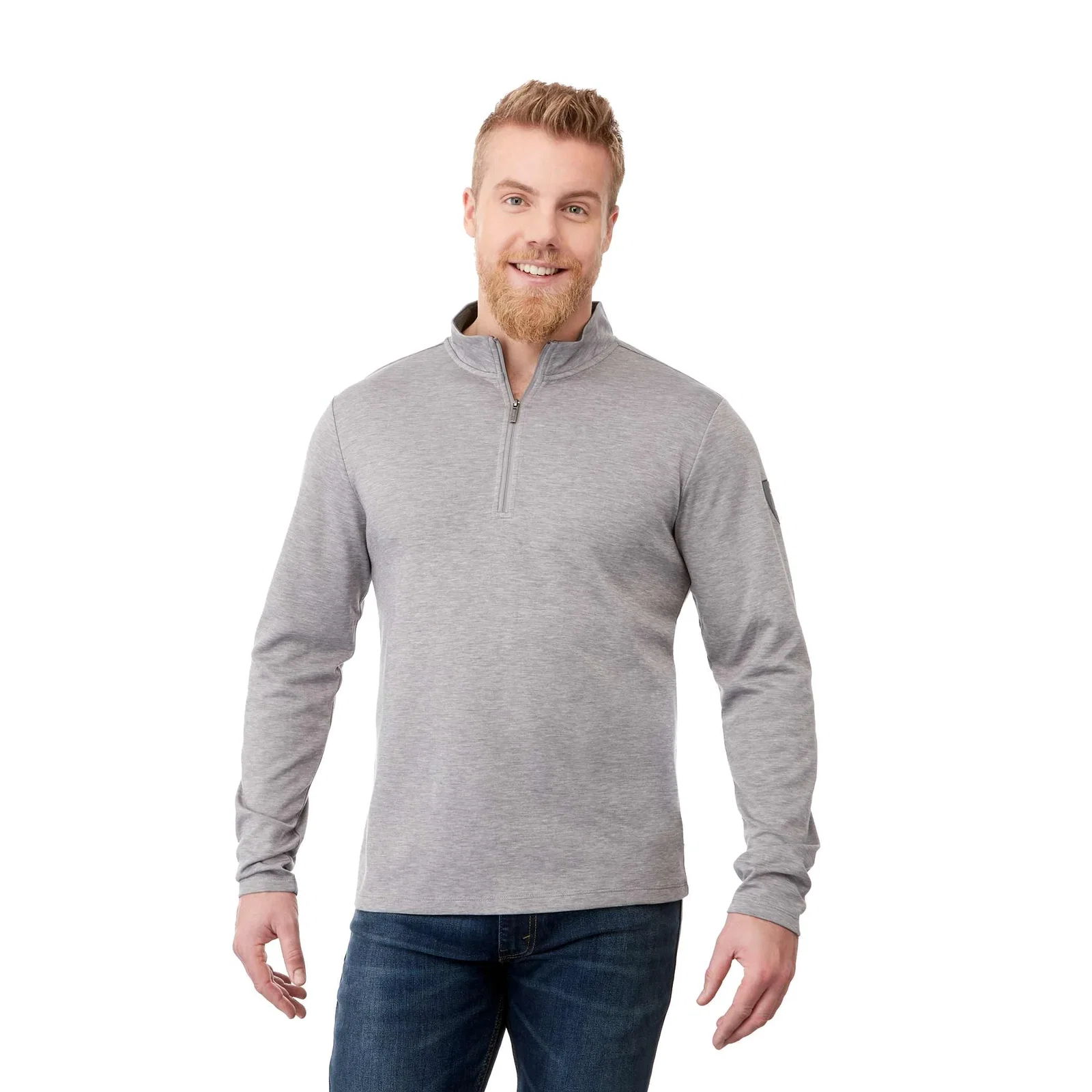 Custom Branded Stratton Knit Quarter Zip for Men — view 26