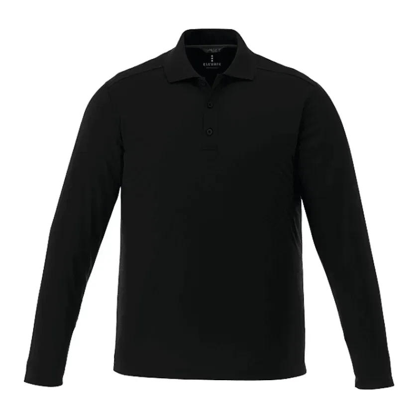 Branded Men's MORI Long Sleeve Performance Polo — view 2