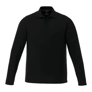 MORI Men's Long Sleeve Polo with UV Protection