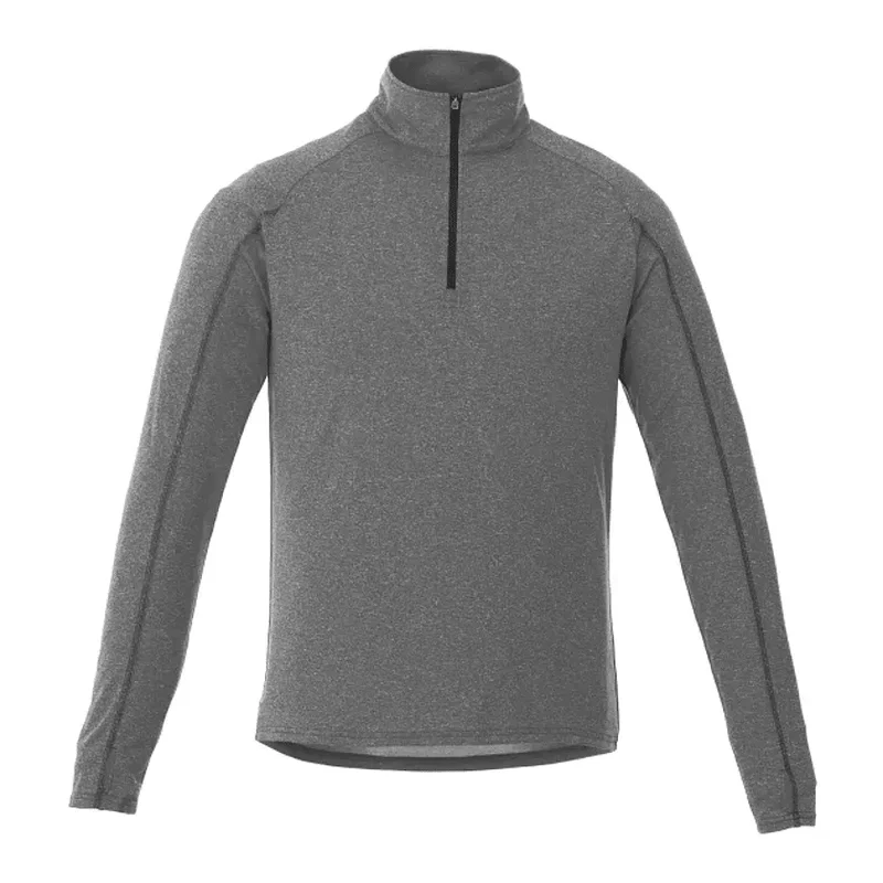 Custom Branded TAZA Performance Knit Quarter Zip with Thumb Holes — view 16