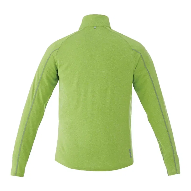 Custom Branded TAZA Performance Knit Quarter Zip with Thumb Holes — view 2