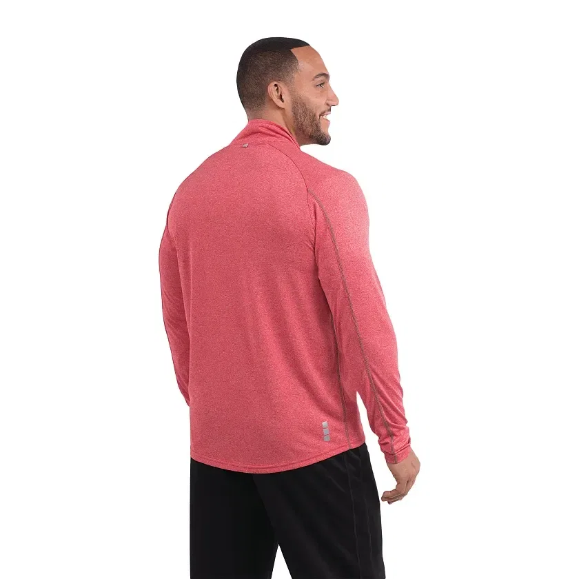 Custom Branded TAZA Performance Knit Quarter Zip with Thumb Holes — view 5