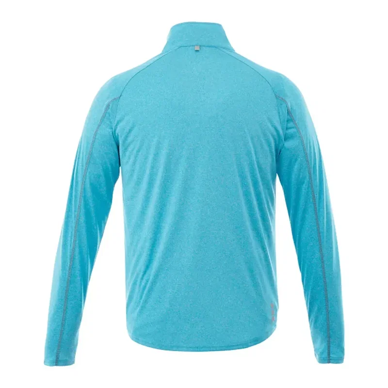 Custom Branded TAZA Performance Knit Quarter Zip with Thumb Holes — view 9