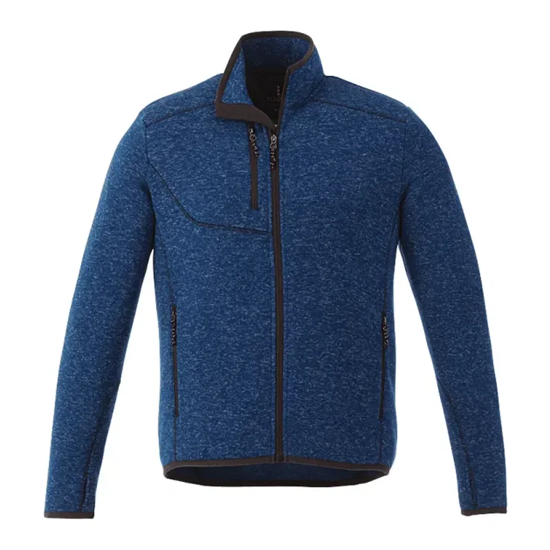 Custom Men's TREMBLANT Full Zip Sweater Knit Jacket with Thumb Holes — view 12