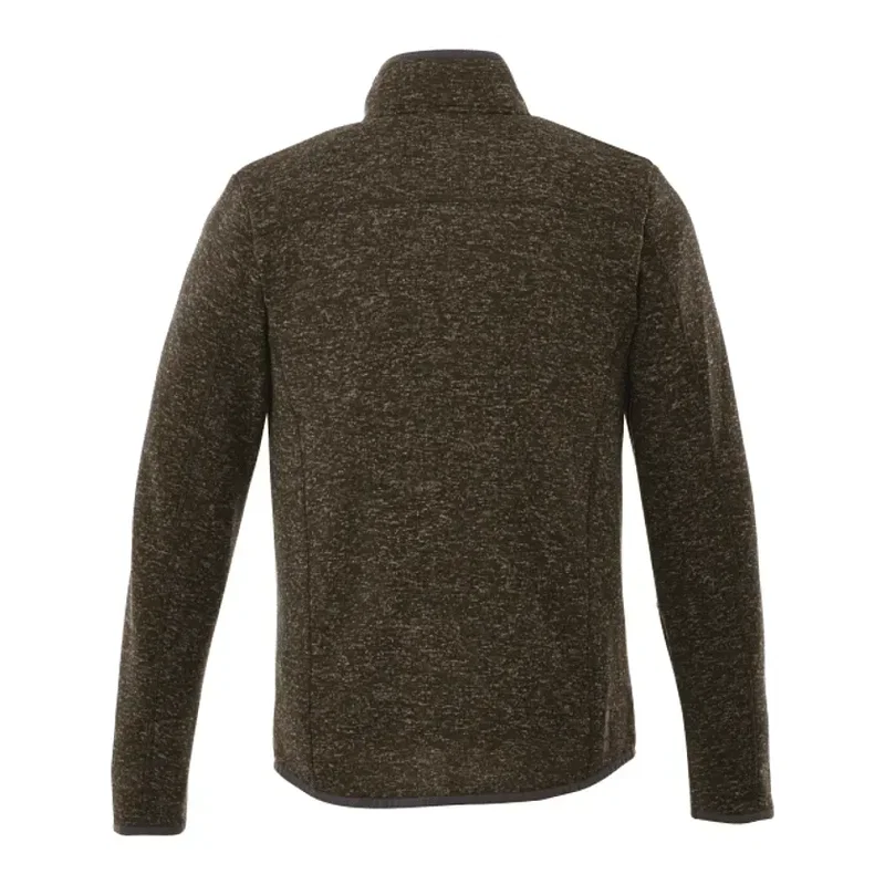 Custom Men's TREMBLANT Full Zip Sweater Knit Jacket with Thumb Holes — view 18