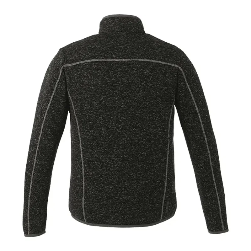 Custom Men's TREMBLANT Full Zip Sweater Knit Jacket with Thumb Holes — view 2