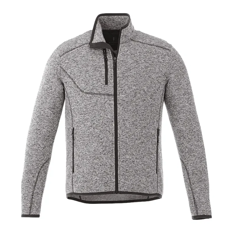 Custom Men's TREMBLANT Full Zip Sweater Knit Jacket with Thumb Holes — view 27